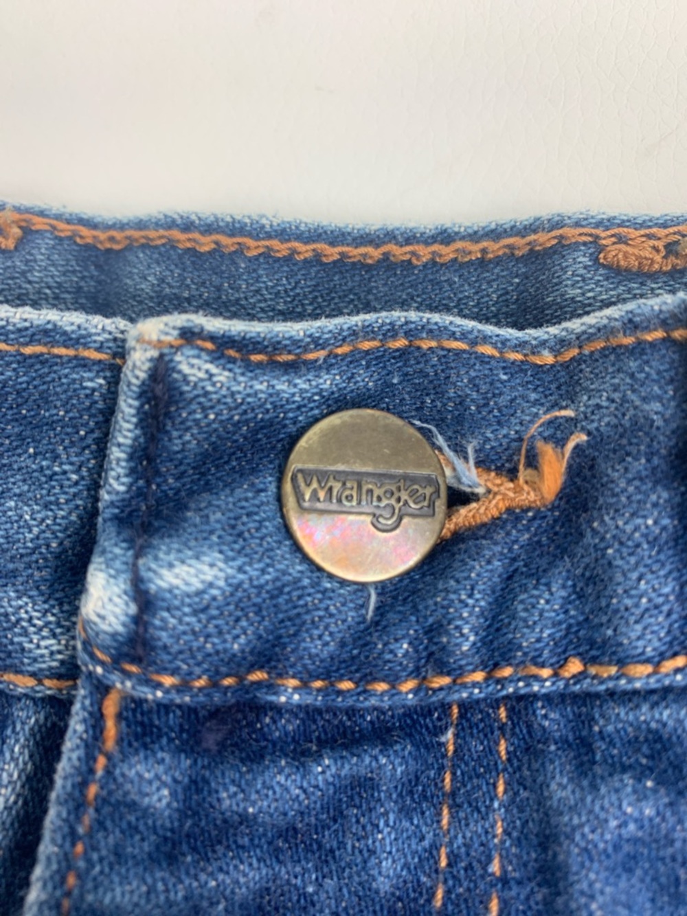 Vintage Wrangler Women's Dark Blue straight Jeans Size Vtg 9 junior tall Rare - Picture 8 of 16